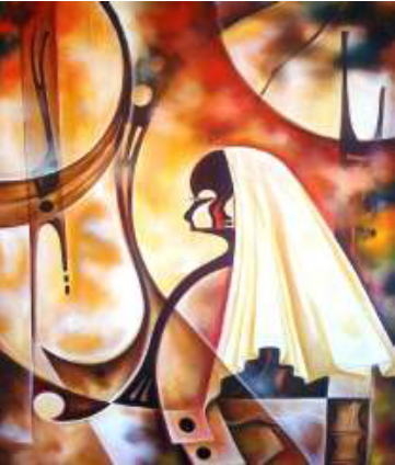 Linguere woman in jollof
